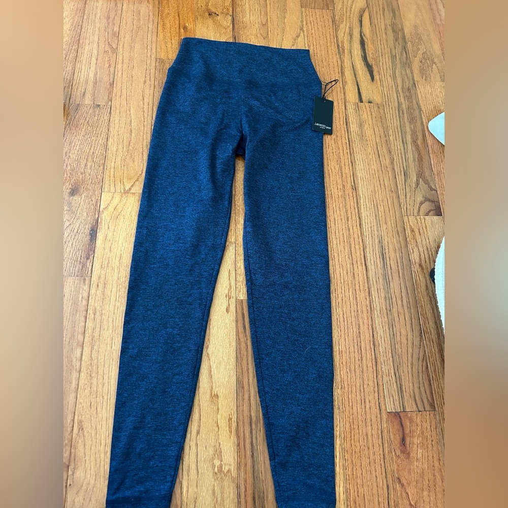 NWT lanston Navy and Black leggings size medium